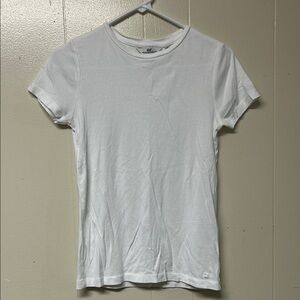 Vineyard Vines White Fitted Cuffed Sleeve T-Shirt